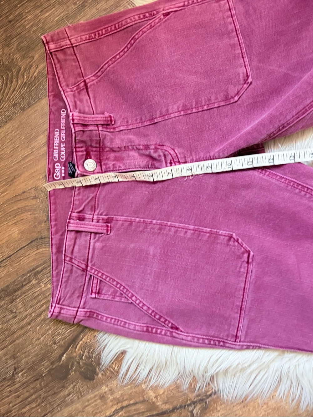 GAP Girlfriend Rose Pink Denim Jeans - Picture 7 of 9